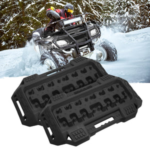 Firebug 2pcsRecoveryTraction BoardOff-Road Vehicle Mud Sand Snow for 4X4 Mud Black
