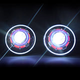 Firebug 7 Inch LED Headlights with Halos & Blue Demon Eye for Wrangler, 2 Pcs