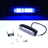 Firebug 7 Inch 30W LED Light Bar with Mounting Bracket for 97-16  Wrangler TJ & Unlimited, Blue