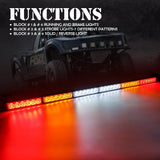 Firebug 36" Rear LED Chase Light Bars, All in One w/Strobe Brake Reverse Turn Signal Light for Yamaha, Can-Am Maverick X3, ATV, UTV, Side by Side and Off Road Vehicles - RYWWYR