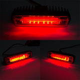 Firebug 7 Inch 30W Light Bar with Mounting Bracket for 97-06 Wrangler TJ & Unlimited, Red