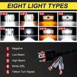 Firebug 2pcs 2020 New 5x7 Inch LED Headlights 116W 7x6'' Sealed Beam Angel Eye DRL Handlamp for Wrangler YJ XJ Cherokee H6054 H5054 H6052 H6053
