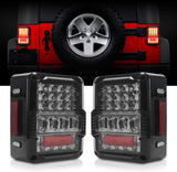 Firebug 4D LED Tail Lights for 2007-2017 JK Wrangler JK Brake Reverse Light Rear Back Up Lights Daytime Running Lamps,EMC Build-in