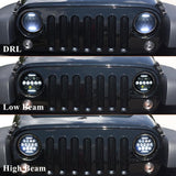 Firebug 7 Inch  75W LED Headlight Pair for Jeep Wrangler JK TJ LJ 97 -17