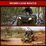 Firebug 2pcsRecoveryTraction BoardOff-Road Vehicle Mud Sand Snow for 4X4 Jeep Mud Orange