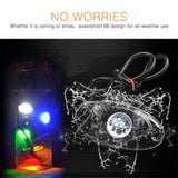 LED Rock Light Kits with 6 pods Lights Lamp for Off Road Truck Car ATV SUV Red