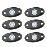 LED Rock Light Kits with 6 pods Lights For Off Road Truck Car ATV SUV Blue